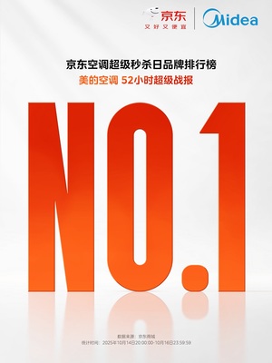 双十一52小时 美的空调领跑京东家电榜，无风感系列成爆款制冷新宠